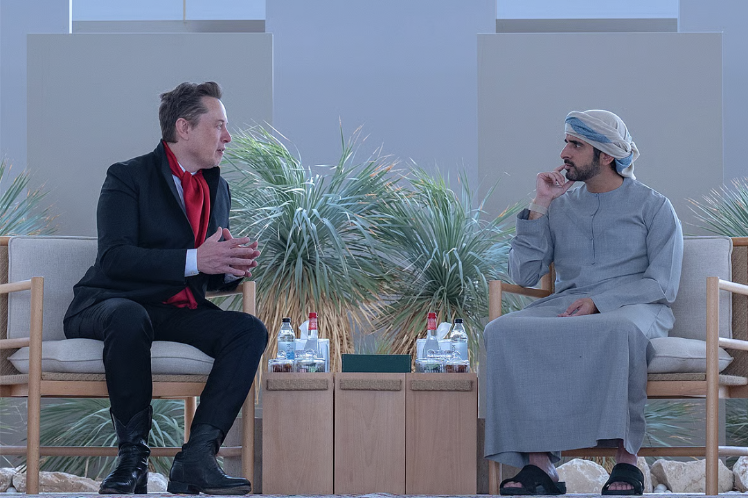UAE大統領、イーロン・マスク氏とAIと技術協力について会談