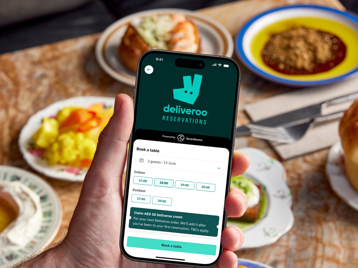 Deliverooアプリでレストランの予約が可能に―ドバイで新機能スタート